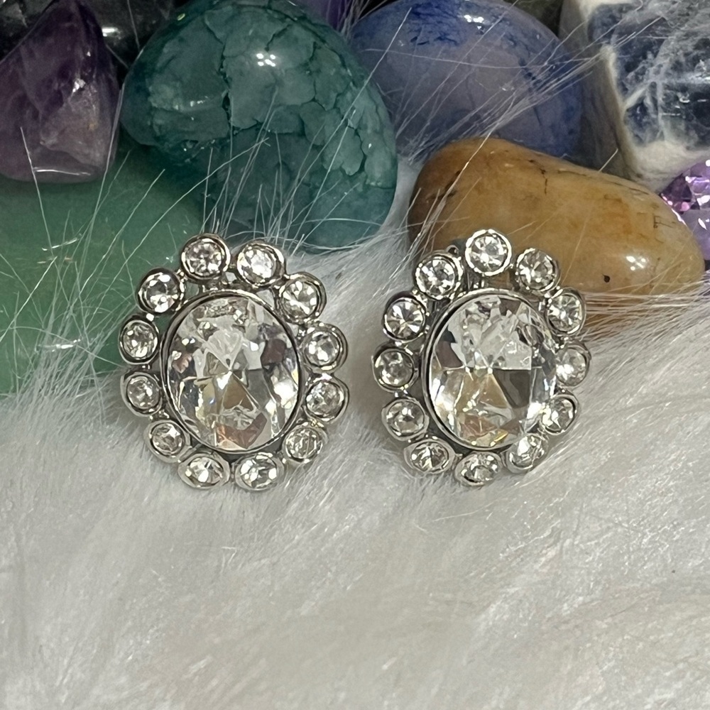 Hobé Vintage Sparkling Clip Earrings